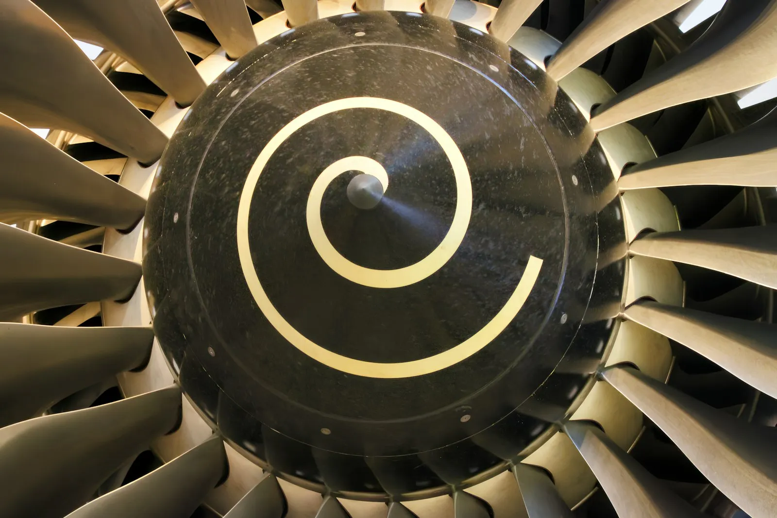 Soufflante d’un réacteur d’avion